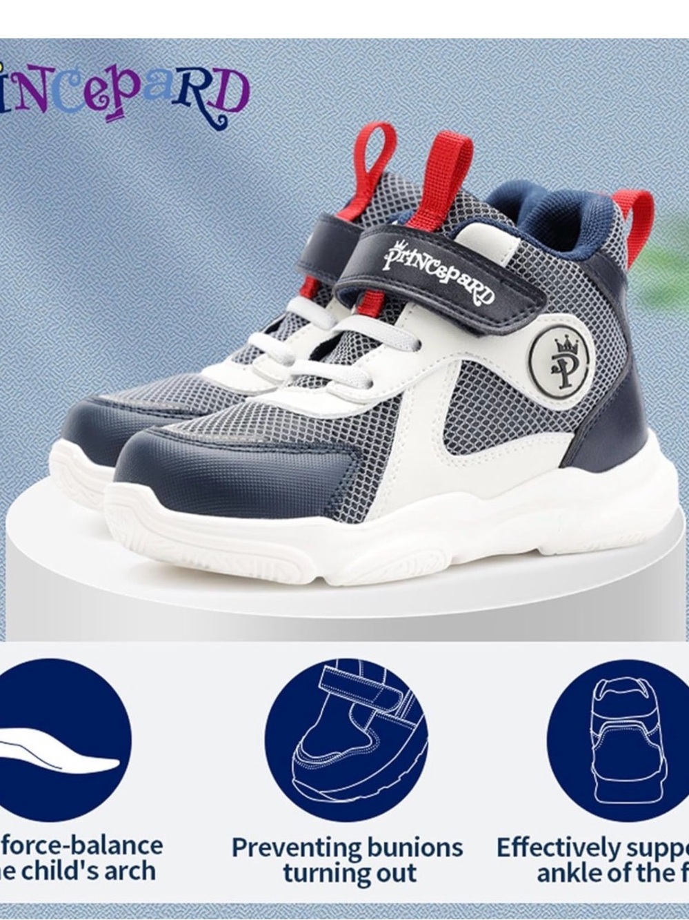 ๐งธ ๐ Princepard Orthopedic Baby Kids' Athletic High Top Sneakers โค๏ธ ๐ - Picture 3 of 8